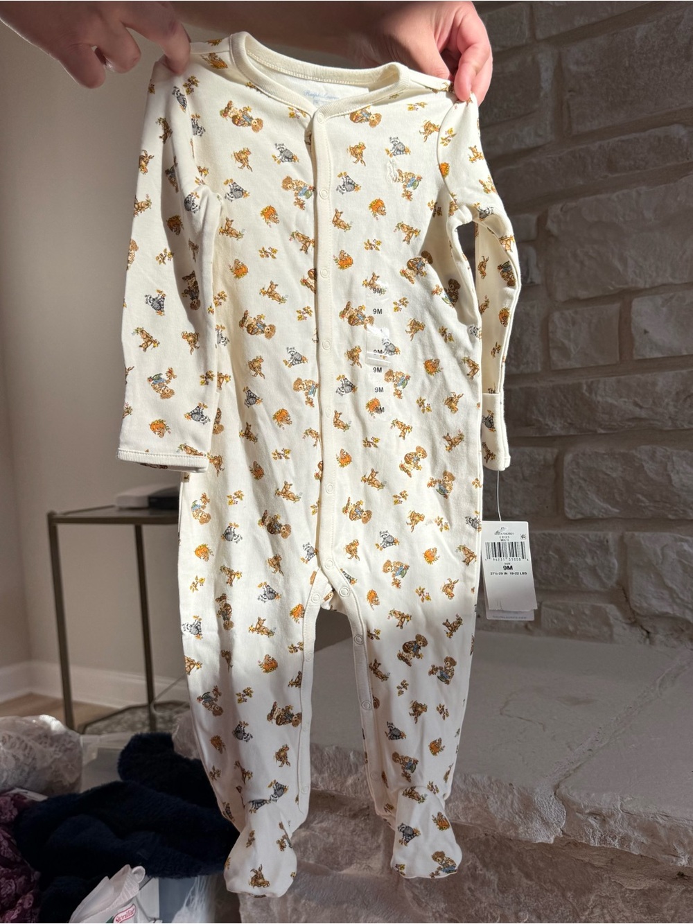 Ralph Lauren fall print onesie